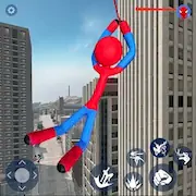 Скачать Игра герой летающего паука [МОД/Взлом Бесконечные монеты] на Андроид