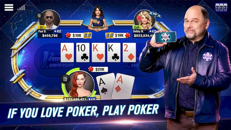 Скачать WSOP Poker: Texas Holdem Game [МОД/Взлом Много монет] на Андроид