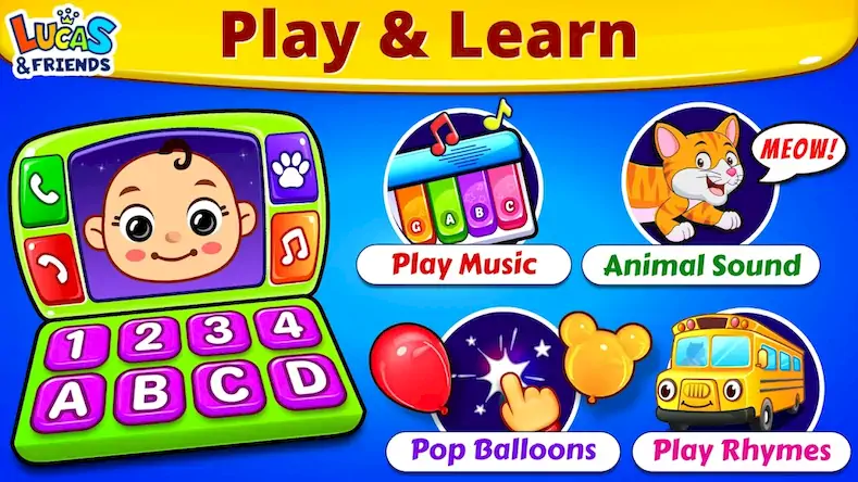 Скачать Baby Games: Piano & Baby Phone [МОД/Взлом Разблокированная версия] на Андроид