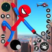 Скачать паук Stickman канат герой [МОД/Взлом Разблокированная версия] на Андроид