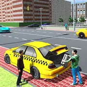 Скачать Taxi Simulator Car Game Driver [МОД/Взлом Много денег] на Андроид