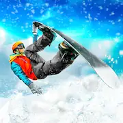 сноуборд горный трюк 3d