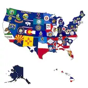 Скачать States of the USA - quiz [МОД/Взлом Много монет] на Андроид