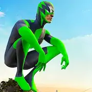 Скачать Rope Frog Ninja Hero Car Vegas [МОД/Взлом Много монет] на Андроид