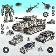Скачать Танк Робот Игра Армейские Игры [МОД/Взлом Много монет] на Андроид
