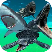 Скачать Dino Battle Arena Jurassic Sea [МОД/Взлом Бесконечные монеты] на Андроид