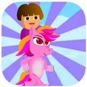 Dora Riding Pony Escape Jungle