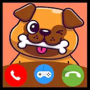 Скачать Fake Call Dog Game - Prank Cal [МОД/Взлом Разблокированная версия] на Андроид