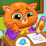 Скачать Bubbu School (котик бубу) [МОД/Взлом Бесконечные монеты] на Андроид