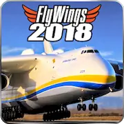Скачать Flight Simulator 2018 FlyWings [МОД/Взлом Много монет] на Андроид