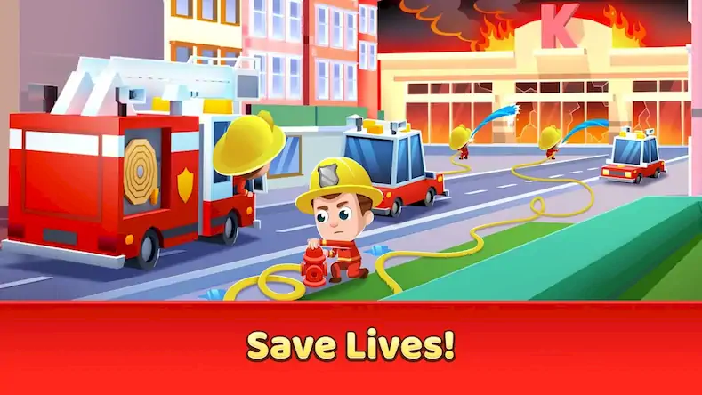 Скачать Idle Firefighter Tycoon [МОД/Взлом Бесконечные деньги] на Андроид