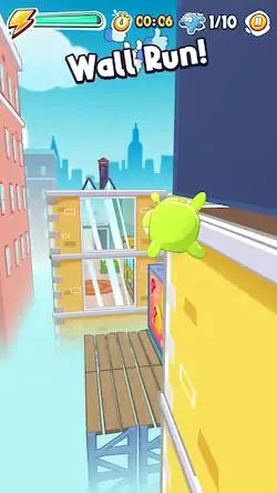 Скачать Om Nom Run 2 Parkour [МОД/Взлом Разблокированная версия] на Андроид