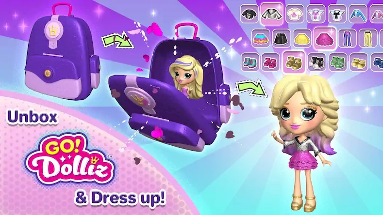 Скачать Go! Dolliz: 3D Doll Dress Up [МОД/Взлом Unlocked] на Андроид
