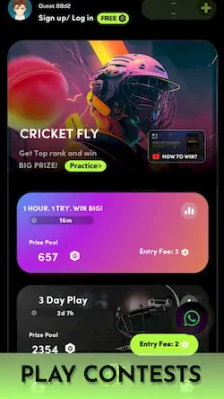 Скачать Cricket Fly x Gamifly [МОД/Взлом Меню] на Андроид