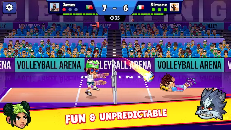 Скачать Volleyball Arena: Spike Hard [МОД/Взлом Много монет] на Андроид