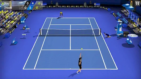 Скачать Теннис пальцем 3D - Tennis [МОД/Взлом Много монет] на Андроид