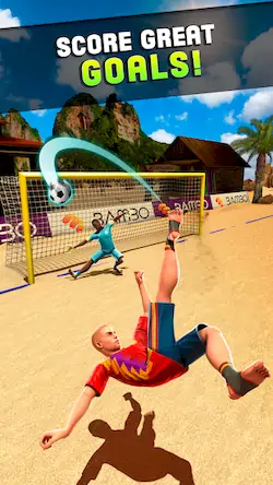 Скачать Shoot Цель Пляжный футбол [МОД/Взлом Много монет] на Андроид
