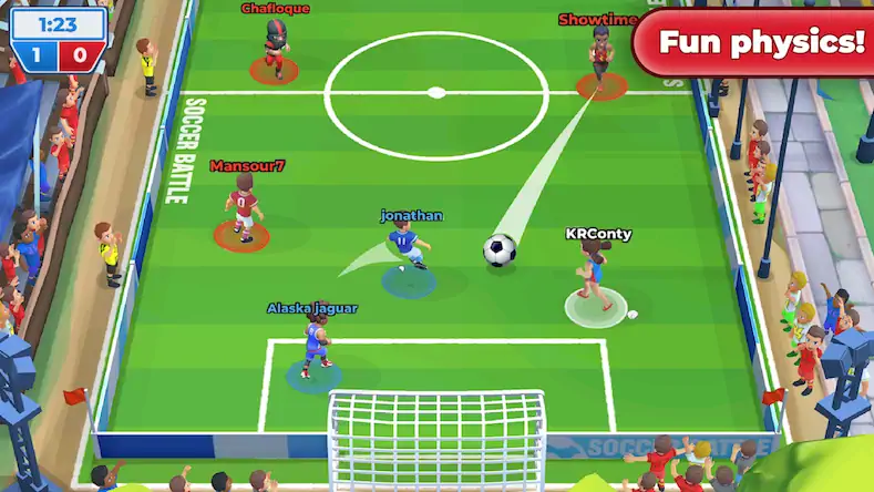 Скачать Футбол: Soccer Battle [МОД/Взлом Разблокированная версия] на Андроид