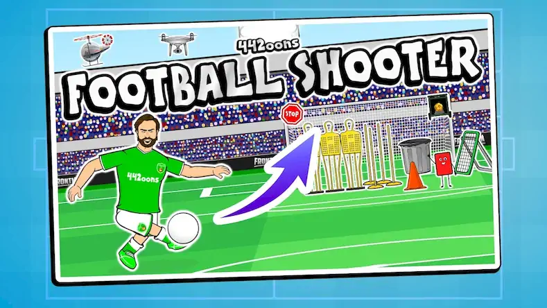 Скачать 442oons Football Shooter [МОД/Взлом Бесконечные монеты] на Андроид