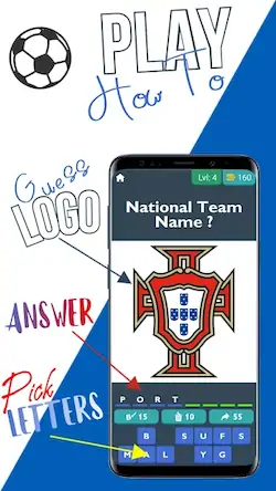 Скачать National Teams Logo quiz [МОД/Взлом Меню] на Андроид