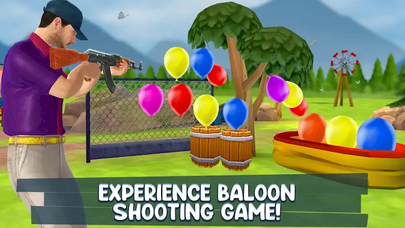 Скачать Air Balloon Shooting Game [МОД/Взлом Много денег] на Андроид