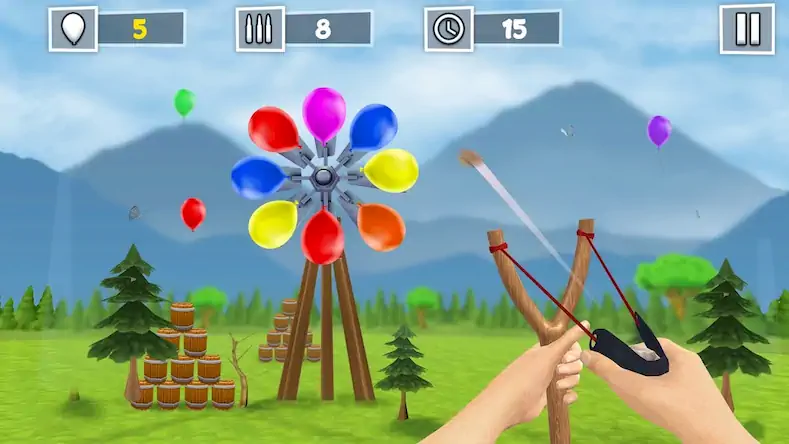 Скачать Air Balloon Shooting Game [МОД/Взлом Много денег] на Андроид