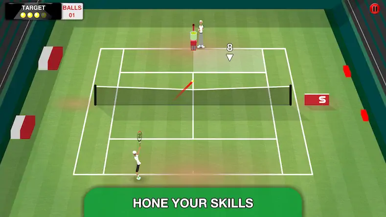 Скачать Stick Tennis Tour [МОД/Взлом Бесконечные монеты] на Андроид