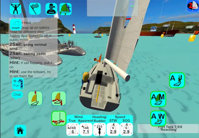 Скачать 2Sail Sailing Simulator [МОД/Взлом Бесконечные монеты] на Андроид
