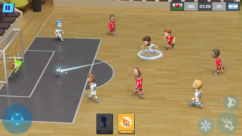 Скачать Indoor Futsal: Mobile Soccer [МОД/Взлом Меню] на Андроид