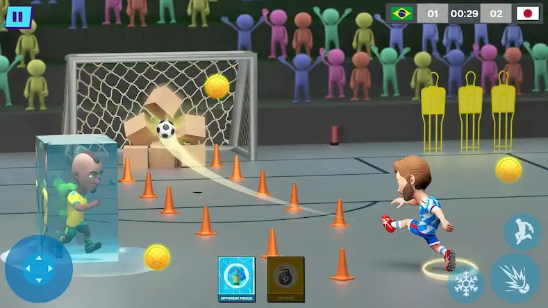 Скачать Indoor Futsal: Mobile Soccer [МОД/Взлом Меню] на Андроид
