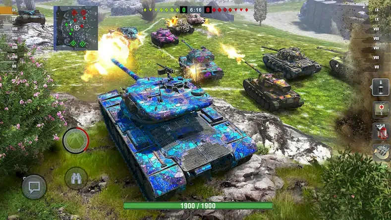 Скачать World of Tanks Blitz PVP битвы [МОД/Взлом Много денег] на Андроид