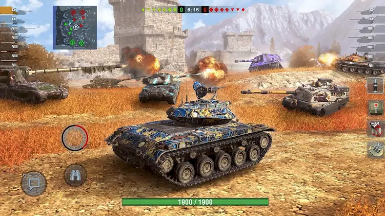 Скачать World of Tanks Blitz PVP битвы [МОД/Взлом Много денег] на Андроид