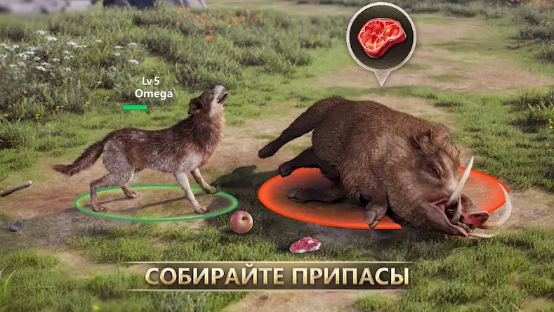 Скачать Wolf Game: Wild Animal Wars [МОД/Взлом Меню] на Андроид