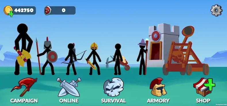 Скачать Stickman Battle Empires War [МОД/Взлом Бесконечные монеты] на Андроид