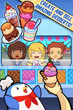Скачать My Ice Cream Truck Игра с едой [МОД/Взлом Много монет] на Андроид