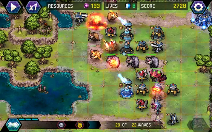 Скачать Tower Defense: Infinite War [МОД/Взлом Меню] на Андроид