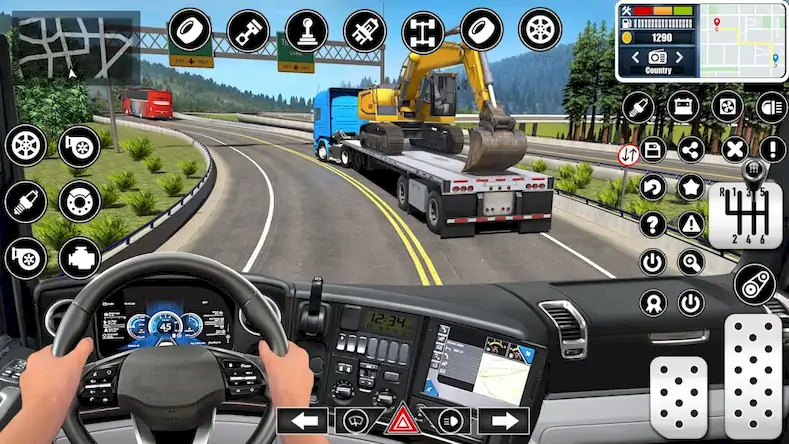 Скачать Heavy Truck Driving Simulator [МОД/Взлом Бесконечные монеты] на Андроид