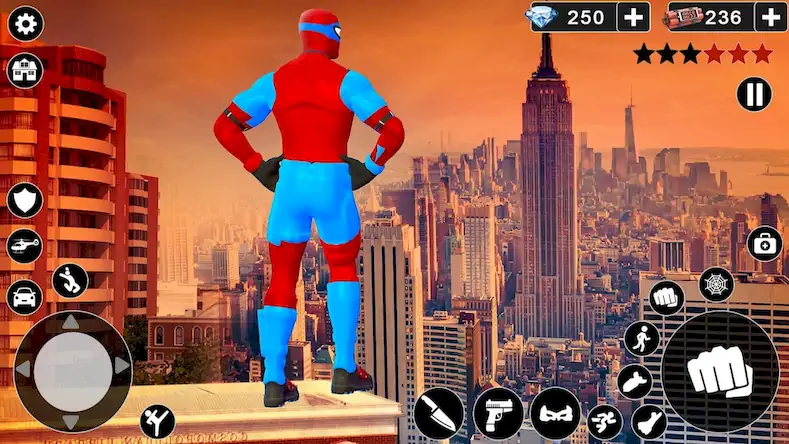 Скачать Spider Hero Rope Game [МОД/Взлом Много монет] на Андроид