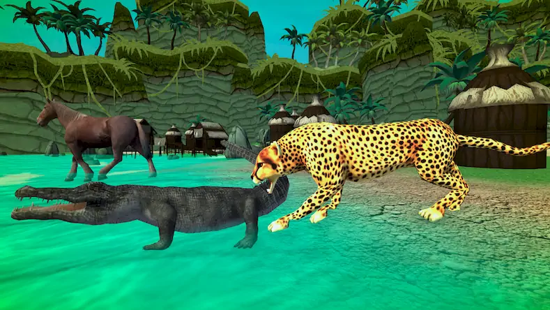 Скачать Lion Cheetah Family Simulator [МОД/Взлом Unlocked] на Андроид