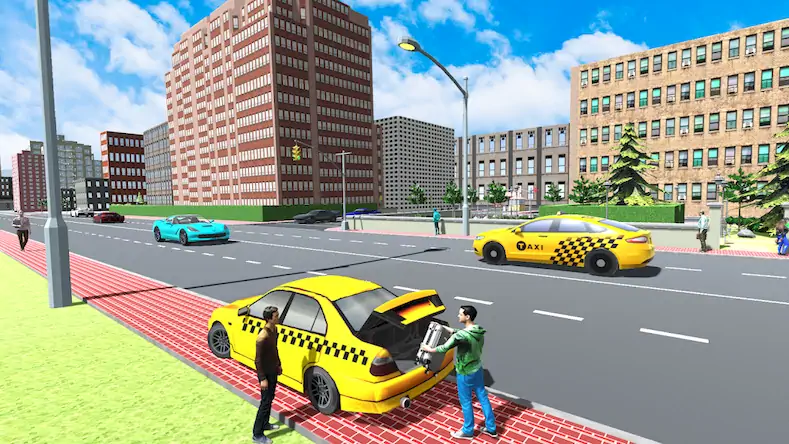 Скачать Taxi Simulator Car Game Driver [МОД/Взлом Много денег] на Андроид