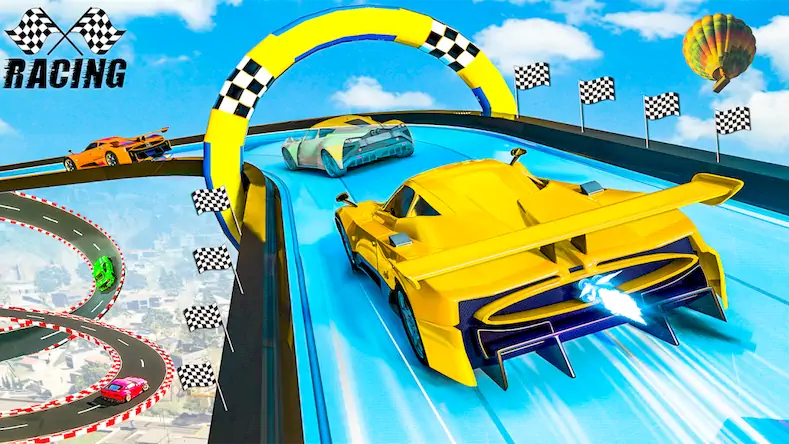 Скачать Stunt Car Game 2023: Game 2023 [МОД/Взлом Бесконечные деньги] на Андроид