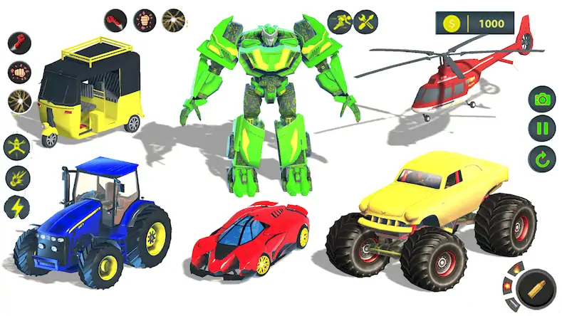 Скачать Farm Tractor Robot Hero Game [МОД/Взлом Бесконечные деньги] на Андроид