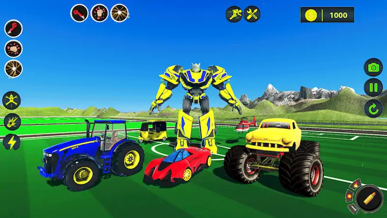 Скачать Farm Tractor Robot Hero Game [МОД/Взлом Бесконечные деньги] на Андроид