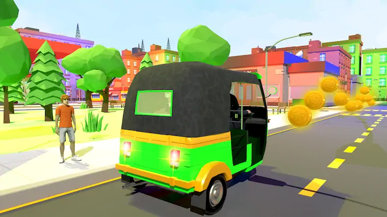 Скачать Tuk Tuk Rickshaw: 3D Game [МОД/Взлом Бесконечные монеты] на Андроид