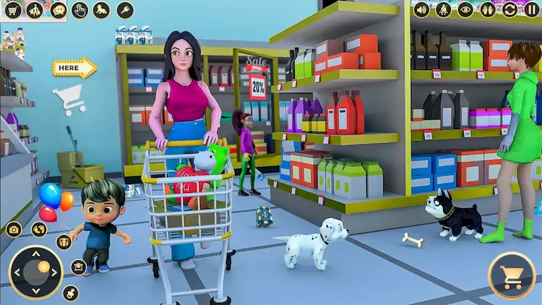 Скачать Mom Simulator Family Games 3D [МОД/Взлом Меню] на Андроид