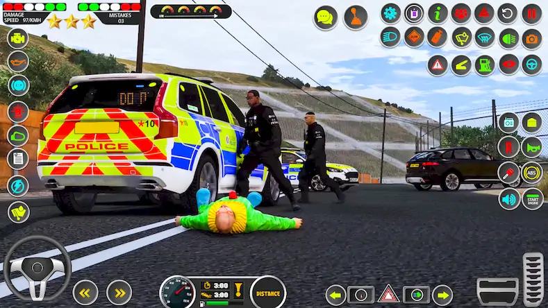 Скачать Us Police Car Parking Sim 3D [МОД/Взлом Бесконечные монеты] на Андроид