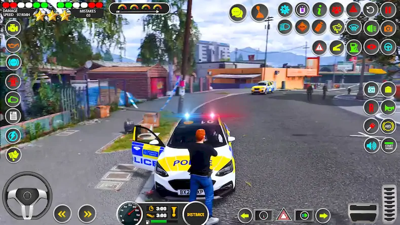 Скачать Us Police Car Parking Sim 3D [МОД/Взлом Бесконечные монеты] на Андроид
