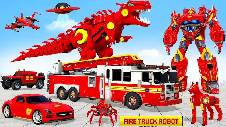 Скачать пожарная машина робот игра [МОД/Взлом Unlocked] на Андроид
