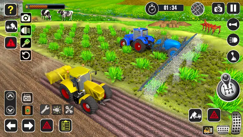 Скачать трактор комбайн фермер [МОД/Взлом Меню] на Андроид