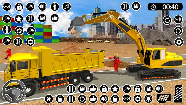 Скачать US Construction Games Sim JCB [МОД/Взлом Разблокированная версия] на Андроид